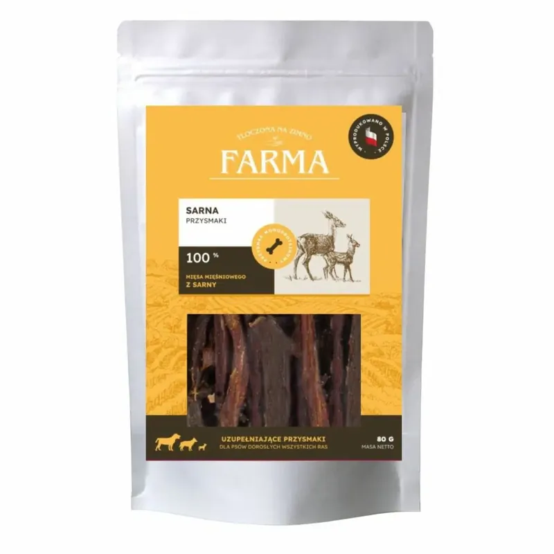Farma Suszone Paski z Sarny 80g Bestseller