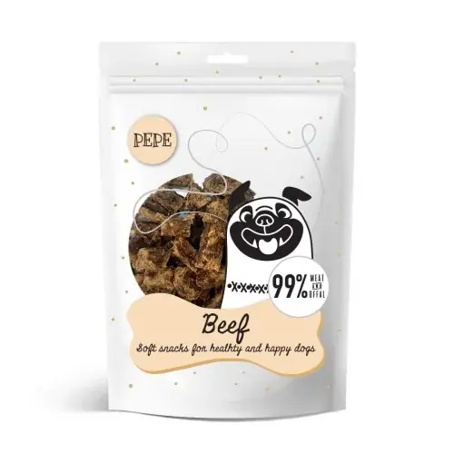 Wyprzedaż PAKA ZWIERZAKA Przysmak PEPE Beef (wołowina) 70g
