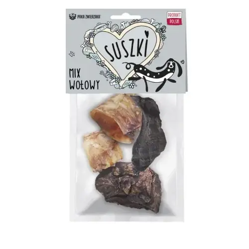 PAKA ZWIERZAKA SUSZKI Mix wołowy 100g Okazja