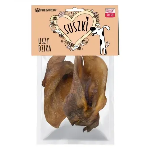 PAKA ZWIERZAKA SUSZKI Uszy dzika 2szt. Szybka dostawa