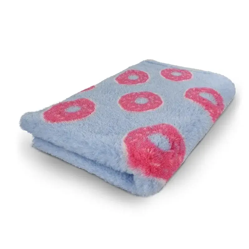 Bestseller Legowisko DRY BED 28mm 100x75cm antypoślizgowe błękitne donuty