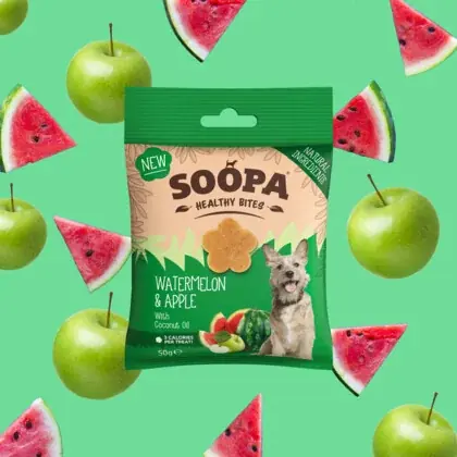 Tylko do końca tygodnia SOOPA Healthy Bites dla psa – Arbuz i Jabłko (50g)
