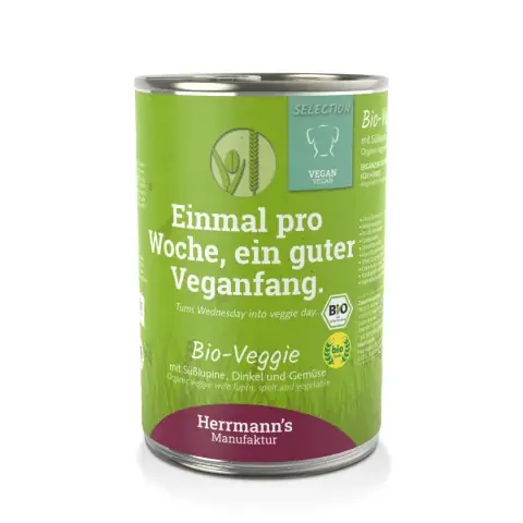 HERRMANN’S Manufaktur Karma warzywna – łubin z orkiszem dla psów – 400 g Oferta