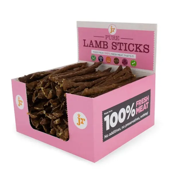 Wyjątkowa oferta JR Pet stick LAMB Paluszki dla psa 100% mięsa mięśniowego jagnięciny 1 sztuka