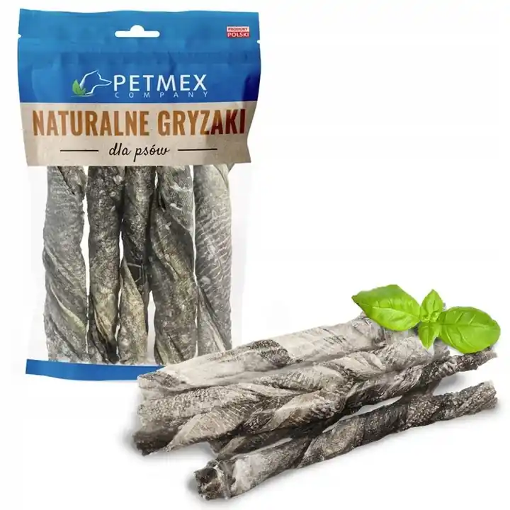 Bestseller PETMEX Skóra dorsza, twist 100 g