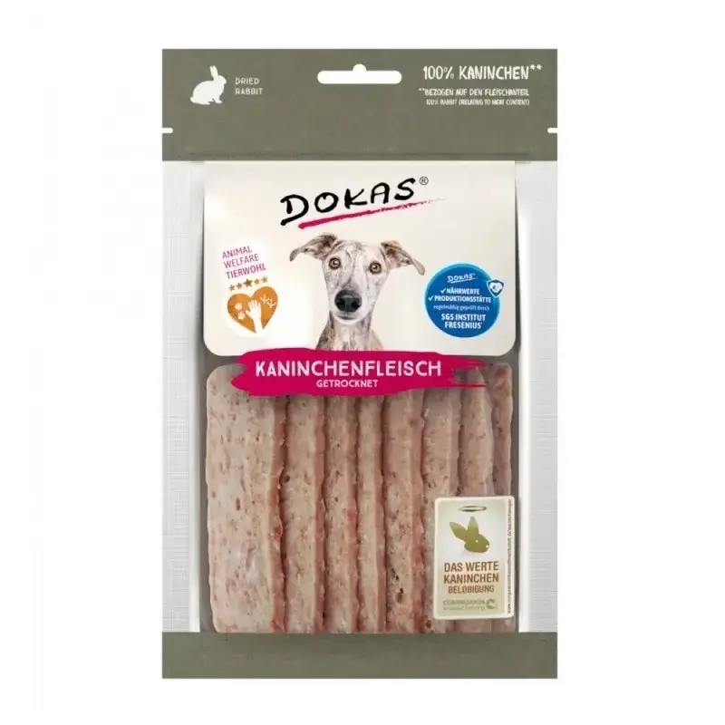 DOKAS paski 70g królik – smaczki dla psa Niska cena