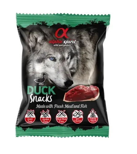Alpha Spirit przysmaki trenerki dla Psa – Kaczka 50g Łatwy zwrot