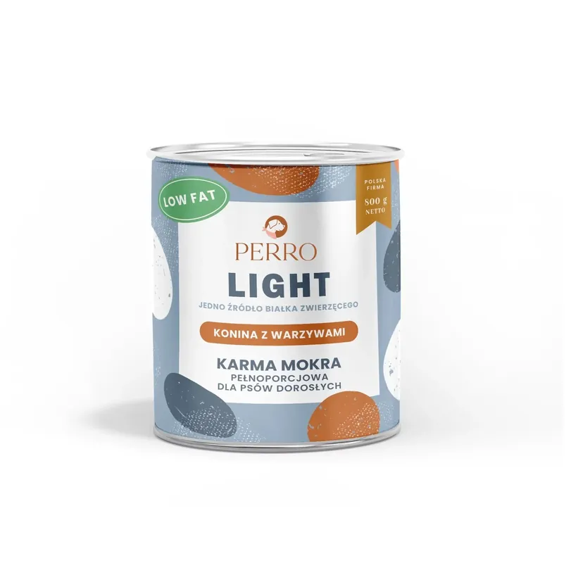 PERRO Karma mokra LIGHT Konina z warzywami – monobiałkowa 400g Nowy