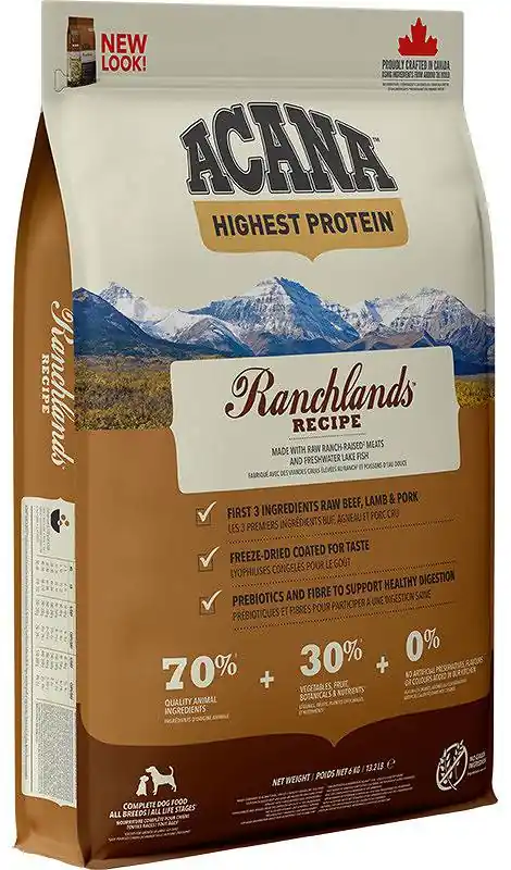 Wybór klientów Acana Ranchlands Sucha Karma dla psa op. 6kg