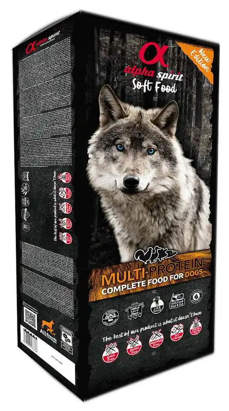 Alpha Spirit Multi-Protein Karma sucha miękka dla psa op. 9kg (karton) Zamów dziś