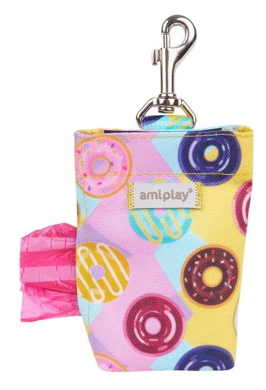 Amiplay Torebka na worki na ekskrementy BeHappy dla psa wzór Donut Najlepsza cena