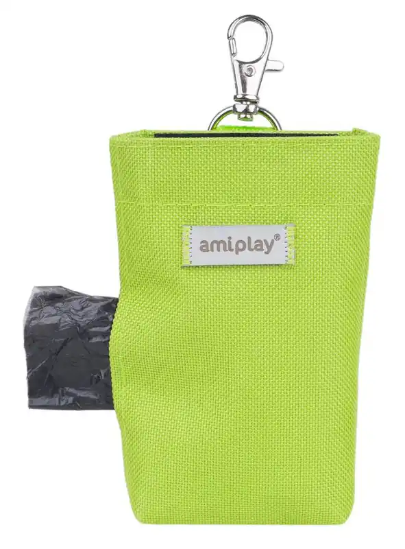 Amiplay Torebka na worki na ekskrementy Samba dla psa kolor zielony Hit sprzedaży