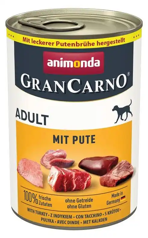 Animonda GranCarno Adult wieprzowina z indykiem Mokra Karma dla psa op. 400g Promocja