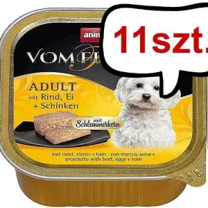 Animonda vom Feinsten DOG Adult wołowina z jajkiem i szynką Mokra Karma dla psa op. 150g Pakiet 11szt. Wybór klientów
