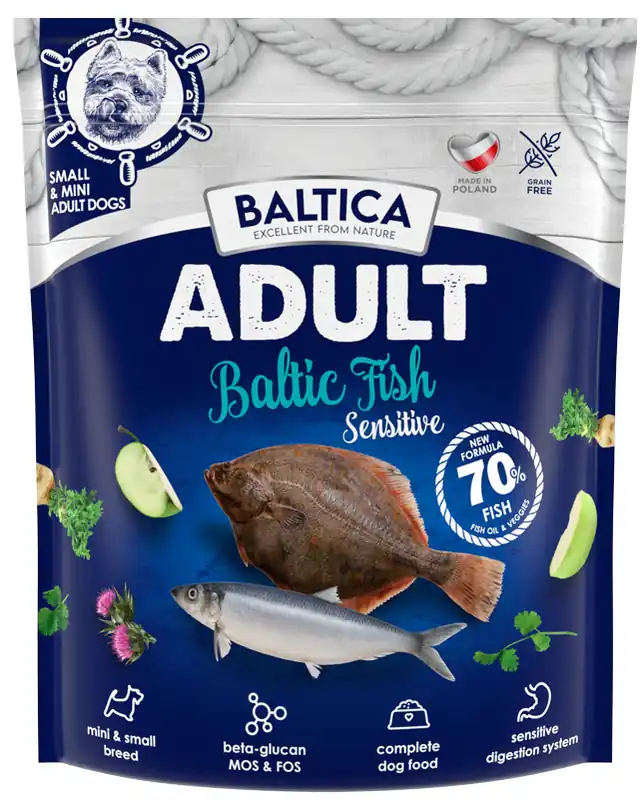 Zniżka Baltica Excellent Sensitive Adult Small Baltic Fish Sucha Karma dla psa op. 1kg