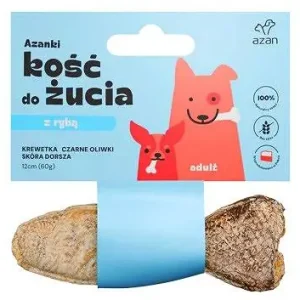 Azan Kość do żucia Azanki Adult z krewetką i oliwkami op. 60g Nowość