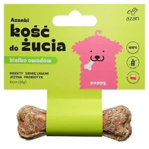 Azan Kość do żucia Azanki Puppy z białkiem owadów op. 35g Taniej