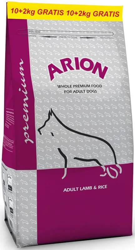 Arion Premium Lamb&Rice Sucha Karma dla psa op. 12kg Ograniczona ilość