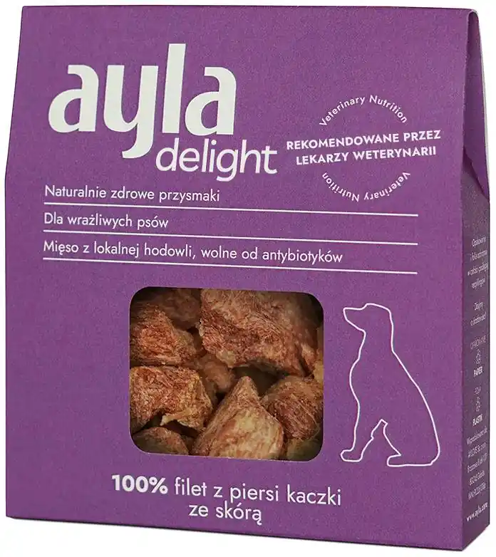 Ayla Delight Filet z kaczki ze skórą Przysmaki liofilizowane dla psa op. 28g Nie przegap