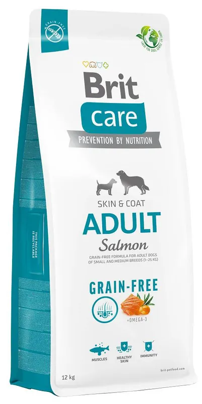 Do wyczerpania zapasów Brit Care Grain-Free Adult Salmon Sucha Karma dla psa op. 12kg
