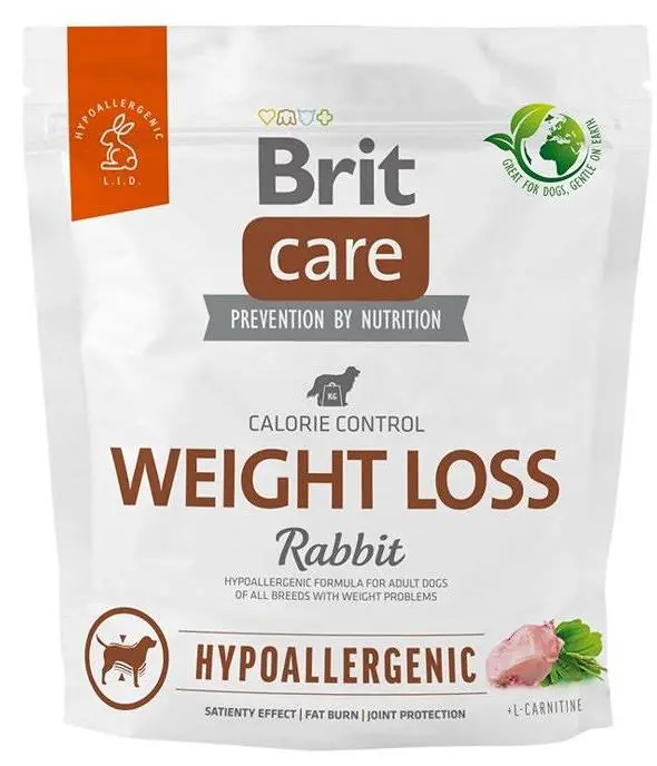Brit Care Hypoallergenic Adult Weight Loss Rabbit Sucha Karma dla psa op. 1kg Dostępne od ręki