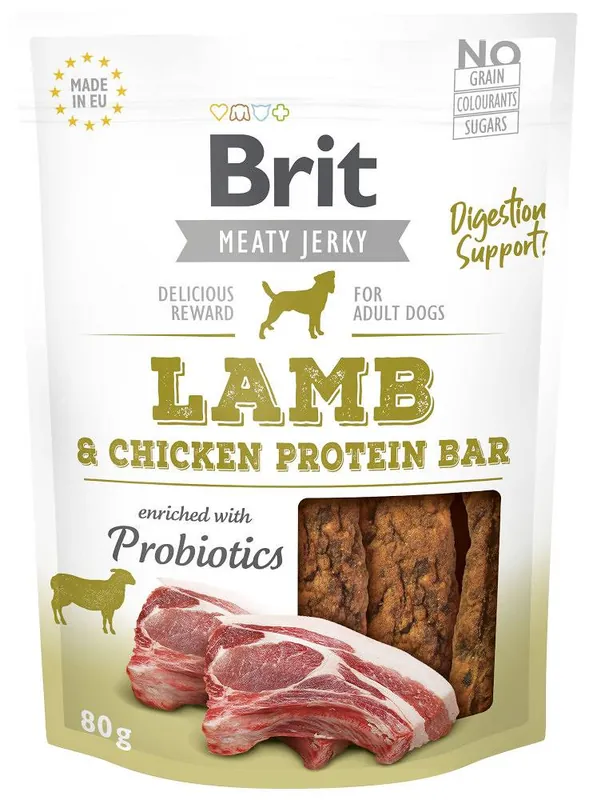 Brit Meaty Jerky Lamb Protein Bar dla psa op. 80g Tani