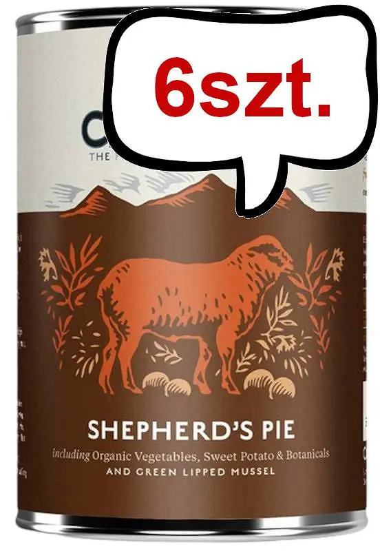 Tani Canagan Shepherd‘s Pie Mokra Karma dla psa op. 400g Pakiet 6szt.