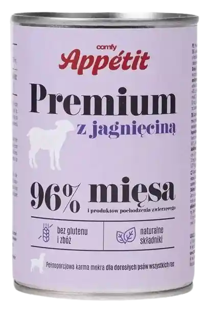 Wybór klientów Comfy Appetit Premium z Jagnięciną Mokra karma dla psa 400g