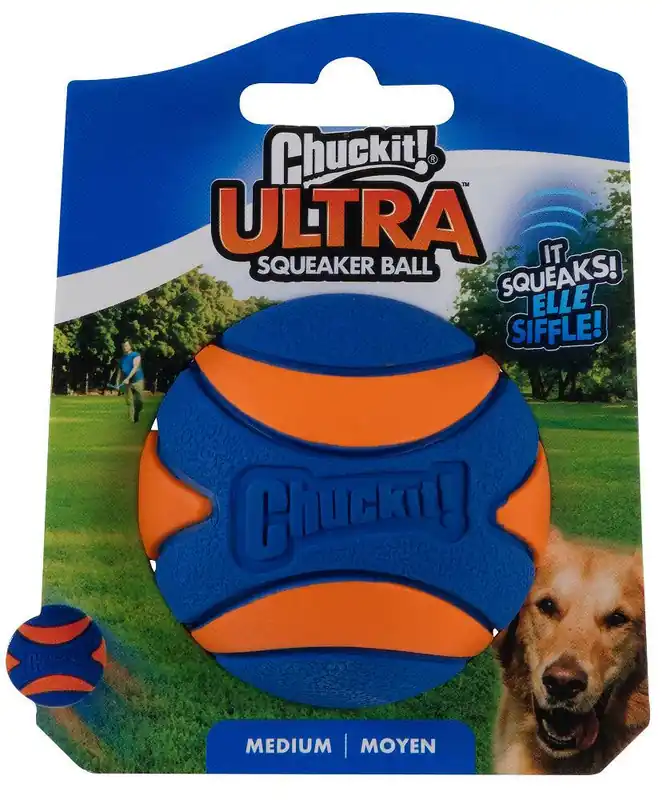 Chuck It Piłka Ultra Squeaker Ball dla psa rozm. M nr kat. 52068 Niska cena