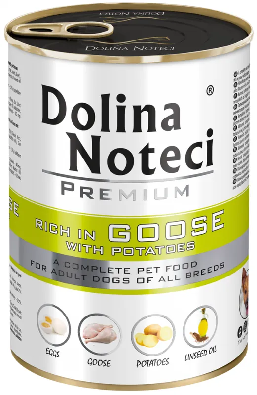 Zamów teraz Dolina Noteci Premium Adult Gęś z Ziemniakami Mokra Karma dla psa op. 400g