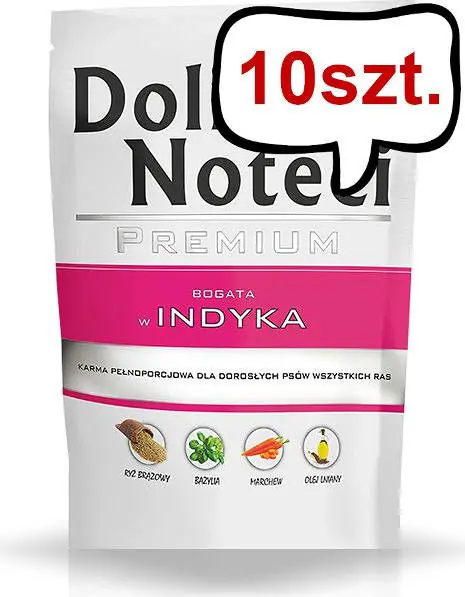 Dolina Noteci Premium Adult Indyk Mokra Karma dla psa op. 10x500g Hit sprzedaży