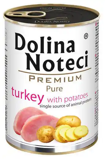Oferta czasowa Dolina Noteci Premium Pure Turkey with Potatoes Mokra Karma dla psa op. 400g
