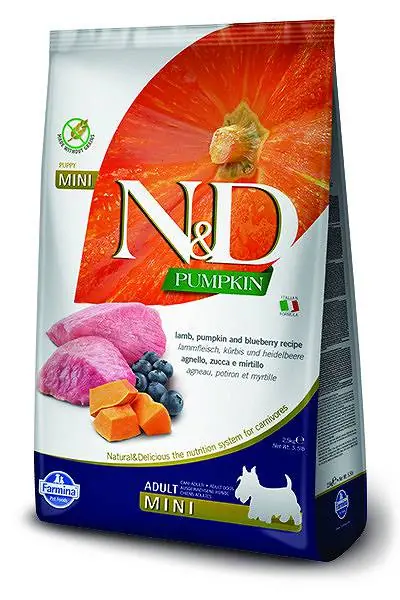 Farmina N&D Pumpkin Adult Mini Lamb&Blueberry Sucha Karma dla psa op. 7kg Kup teraz