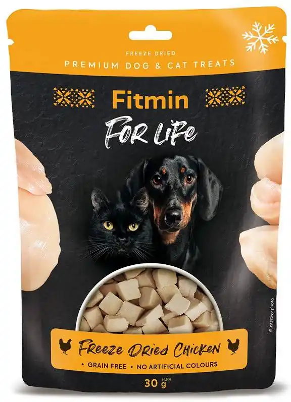 Fitmin For Life Przysmak Freeze Dried Chicken dla psa i kota op. 30g Tani