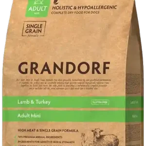 Do wyczerpania zapasów Grandorf Adult Mini Lamb&Turkey Sucha Karma dla psa op. 3kg