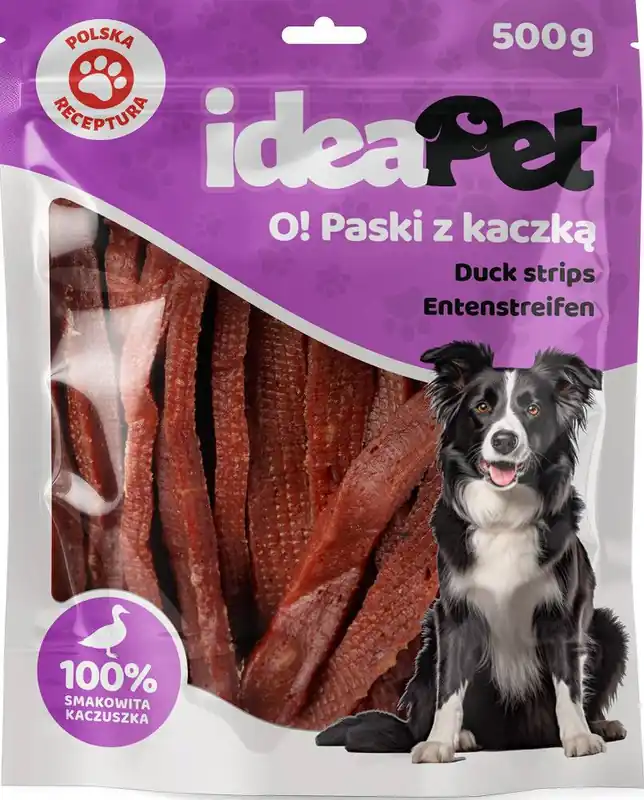 IdeaPet Przysmak O! Paski z kaczką dla psa op. 500g Oferta