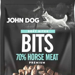 Bezpieczna płatność John Dog Przysmak Soft Bites Bits Horse dla psa op. 100g