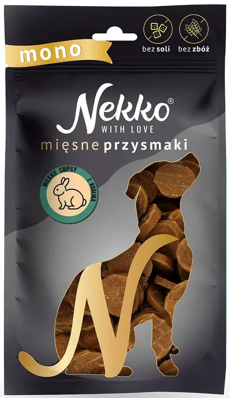 Taniej Nekko Przysmak Miękkie Chipsy z królika dla psa op. 80g