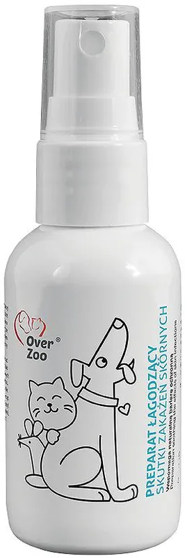 Over Zoo Preparat łagodzący skutki zakażeń skórnych dla psa i kota poj. 50ml Szybka wysyłka