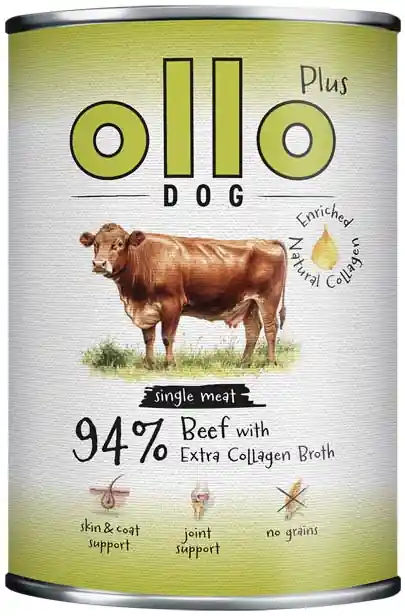 Super okazja Ollo Plus Kolagen Beef Mokra Karma dla psa op. 400g