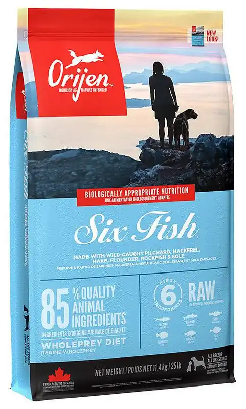 Orijen Six Fish Sucha Karma dla psa op. 11.4kg Bezpieczna płatność