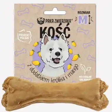 Paka Zwierzaka Kość z dodatkiem królika i mango rozm. M dł. 12 cm Promocja
