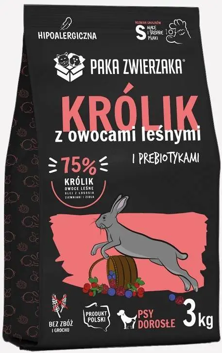 Ostatnia szansa Paka Zwierzaka Seventh Heaven Królik i owoce leśne Sucha karma dla psa op. 3kg