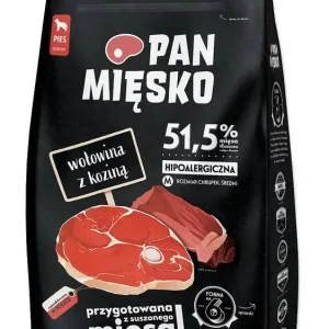 Zamów dziś Pan Mięsko Wołowina z koziną Medium Sucha Karma dla psa op. 20kg