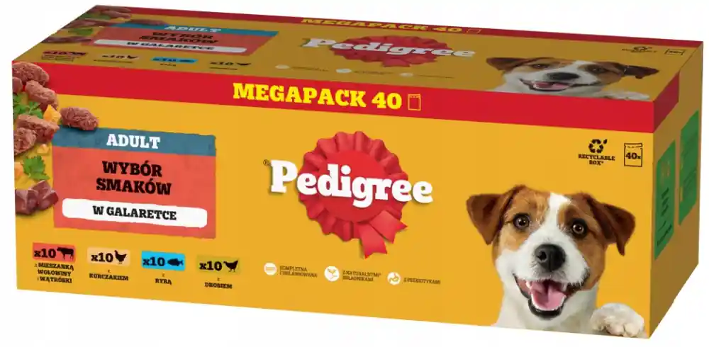 Pedigree Mixed Selecion in JELLY Mokra Karma dla psa op. 40x100g Nowy