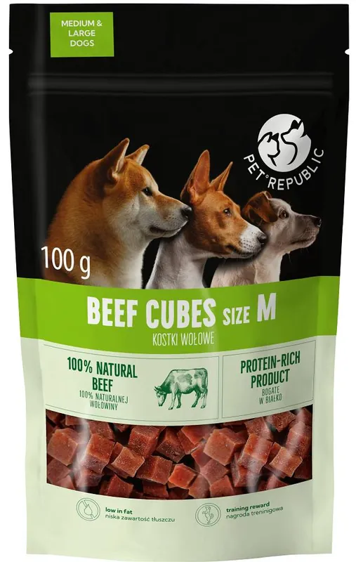 Oferta Pet Republic Przysmak Beef Soft Cubes dla psa op. 100g