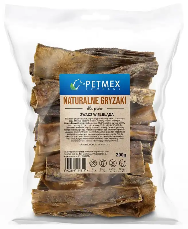Petmex Przysmak Żwacz wielbłąda op. 200g Obniżka ceny