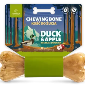 Ekspresowa dostawa Pokusa Feel The Wild Chewing Bone Kość z kaczką i jabłkiem dla psa dł. 12cm