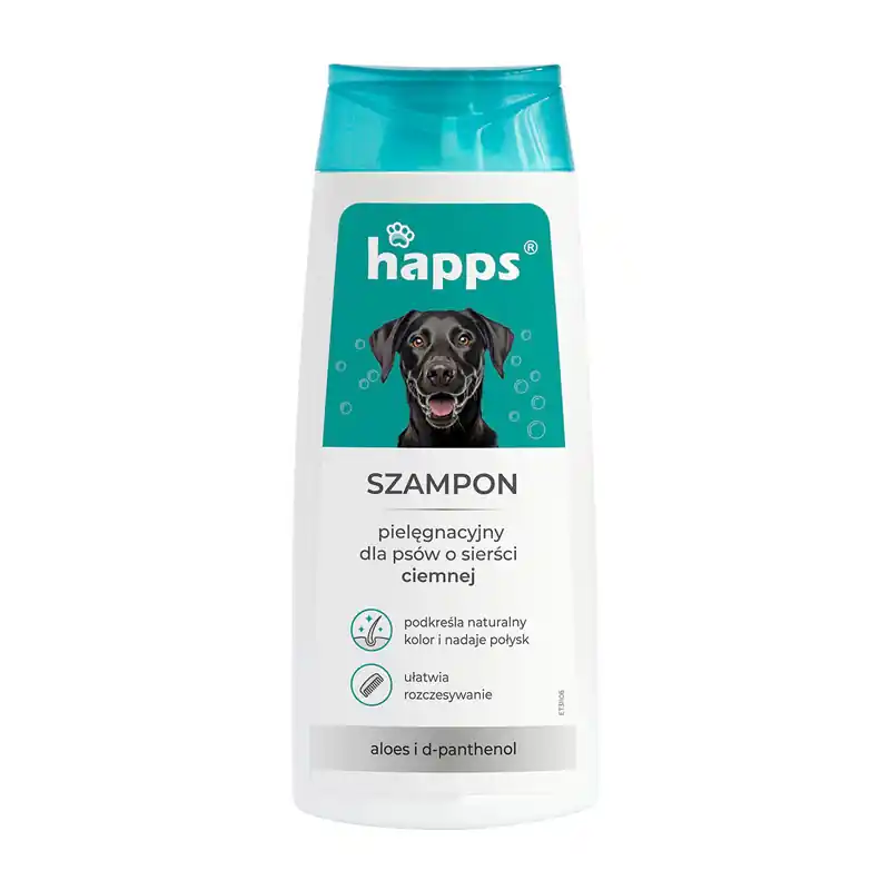 Ostatnia szansa Happs Szampon pielęgnacyjny dla psów o sierści ciemnej 200 ml