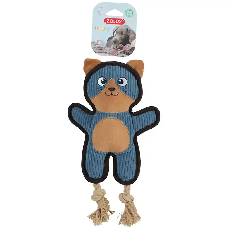 Tani Zolux Zabawka dla psa wytrzymała Kot Buddy niebieski 29 cm